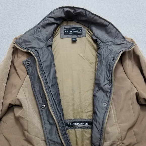 PA Originals Jacket Womens Large Beige Pockets Zip‎ - Picture 8 of 11